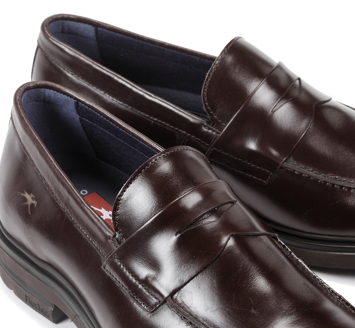 Fluchos Belgas F0633 mocassin homme marron cuir