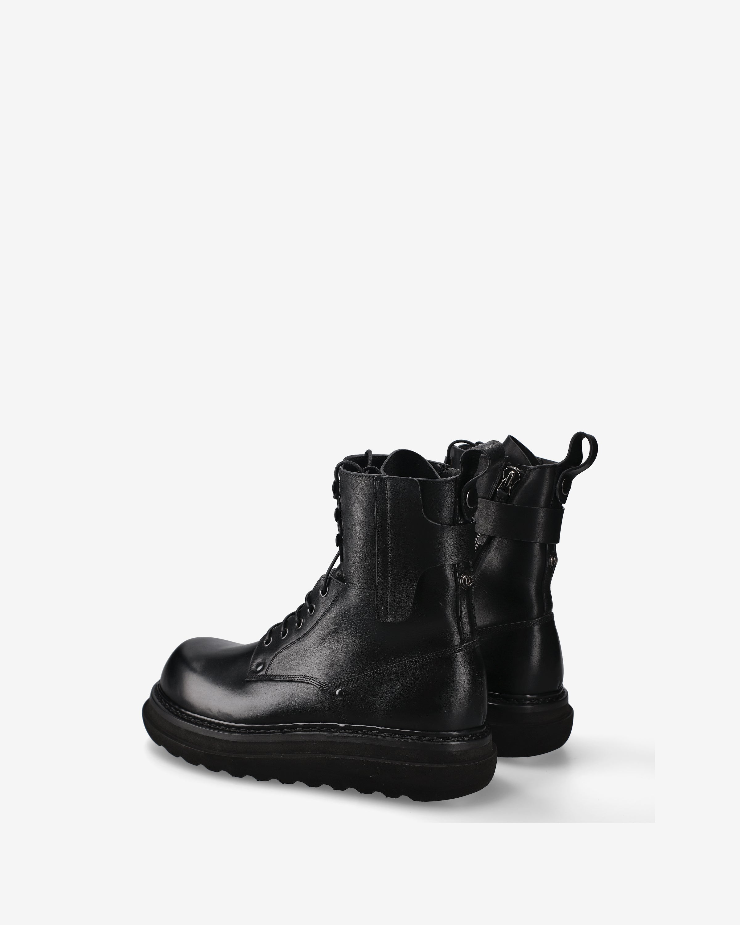 Premiata Polacchini bottines cuir noir homme