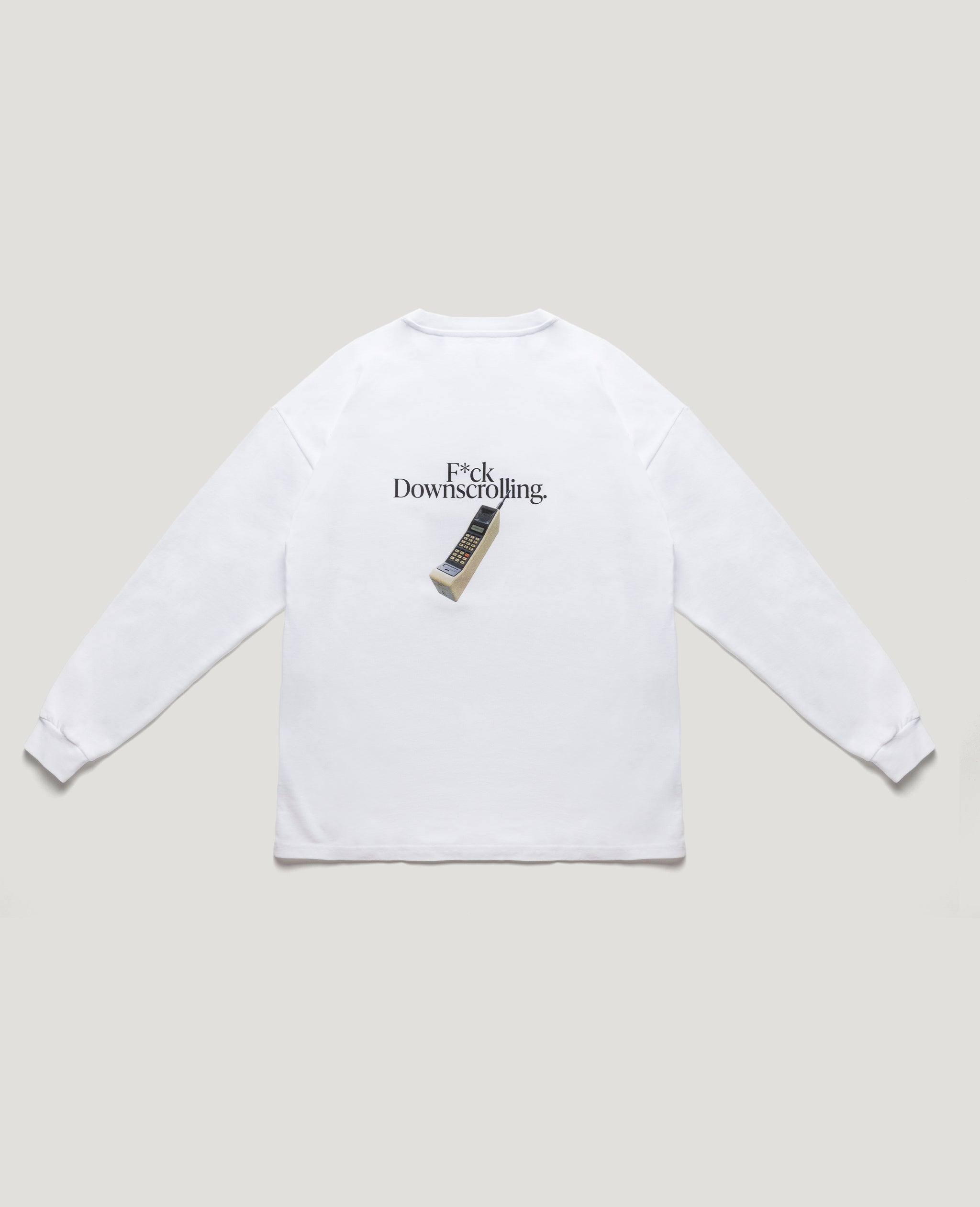 Flamingos Life Long-Sleeve Fuck Downscrolling sweat noir