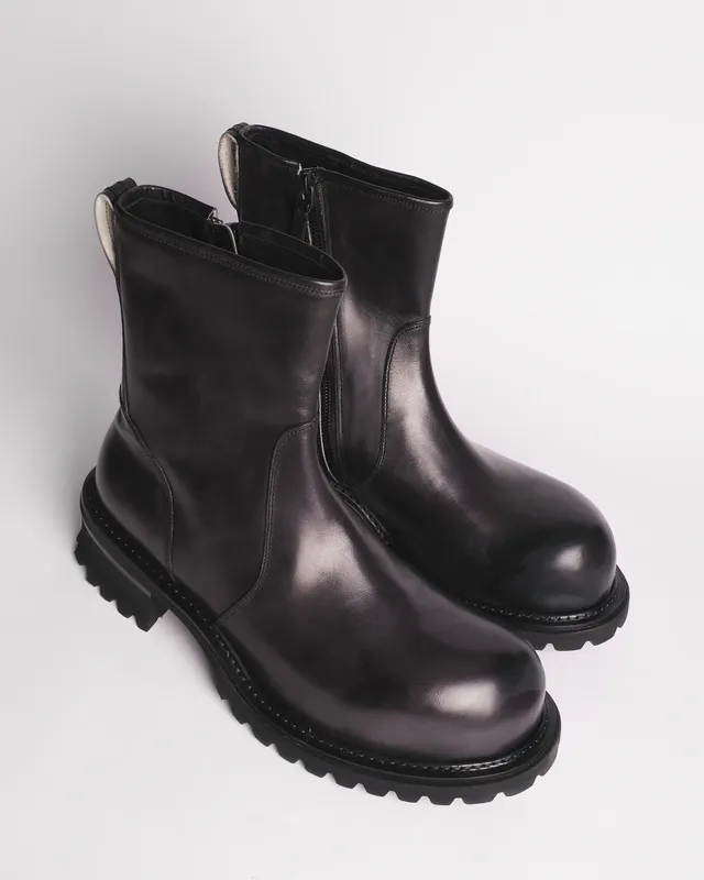 Premiata 007 boots homme cuir semelle crantée