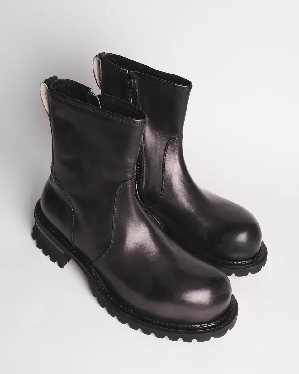 Premiata 007 boots homme cuir semelle crantée