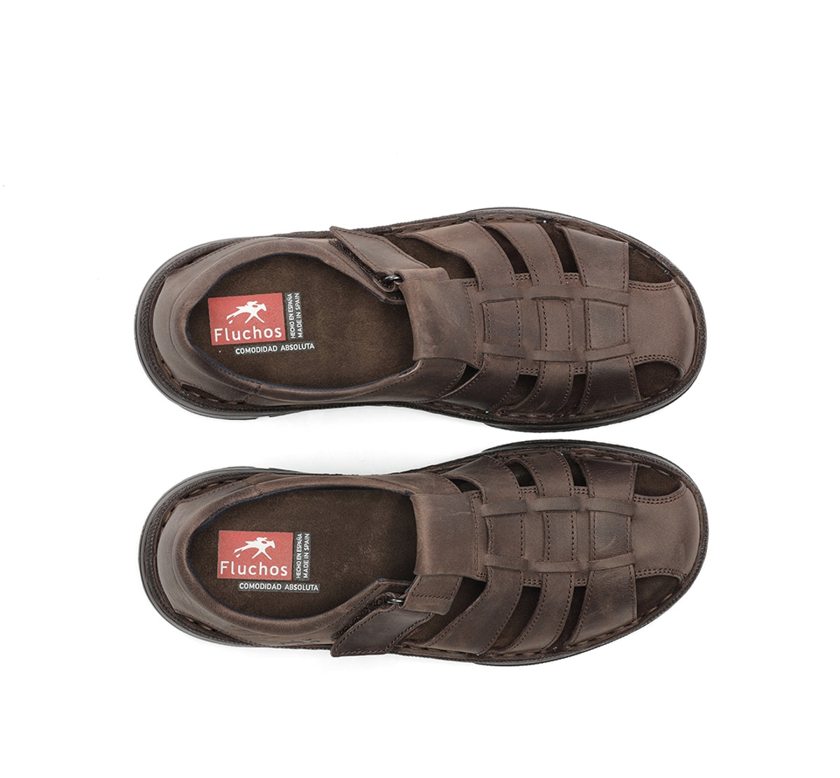 Fluchos Azores F2199 Sandales Marron Homme Velcro