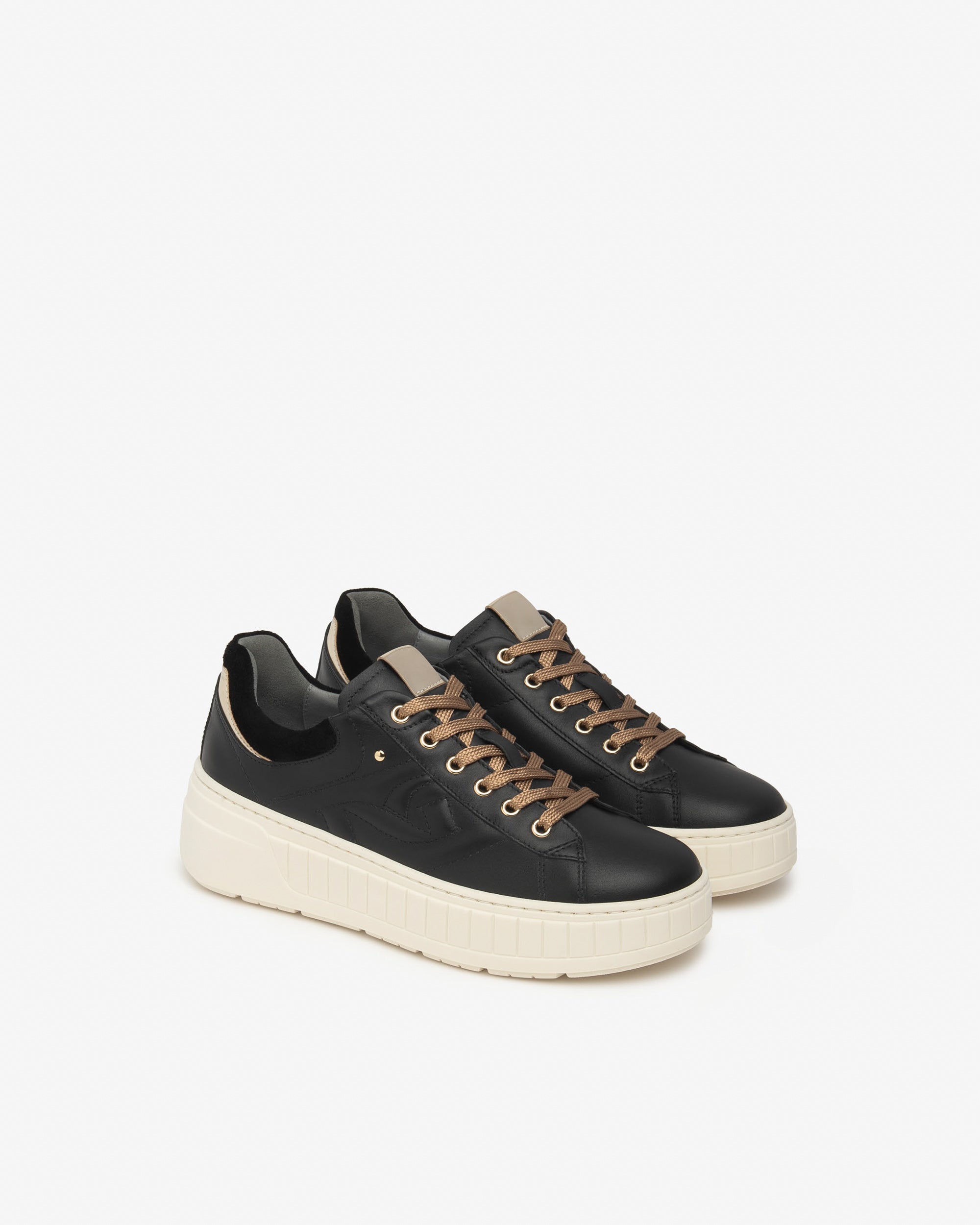 Nero Giardini Sneakers daim cuir tissu technique femme