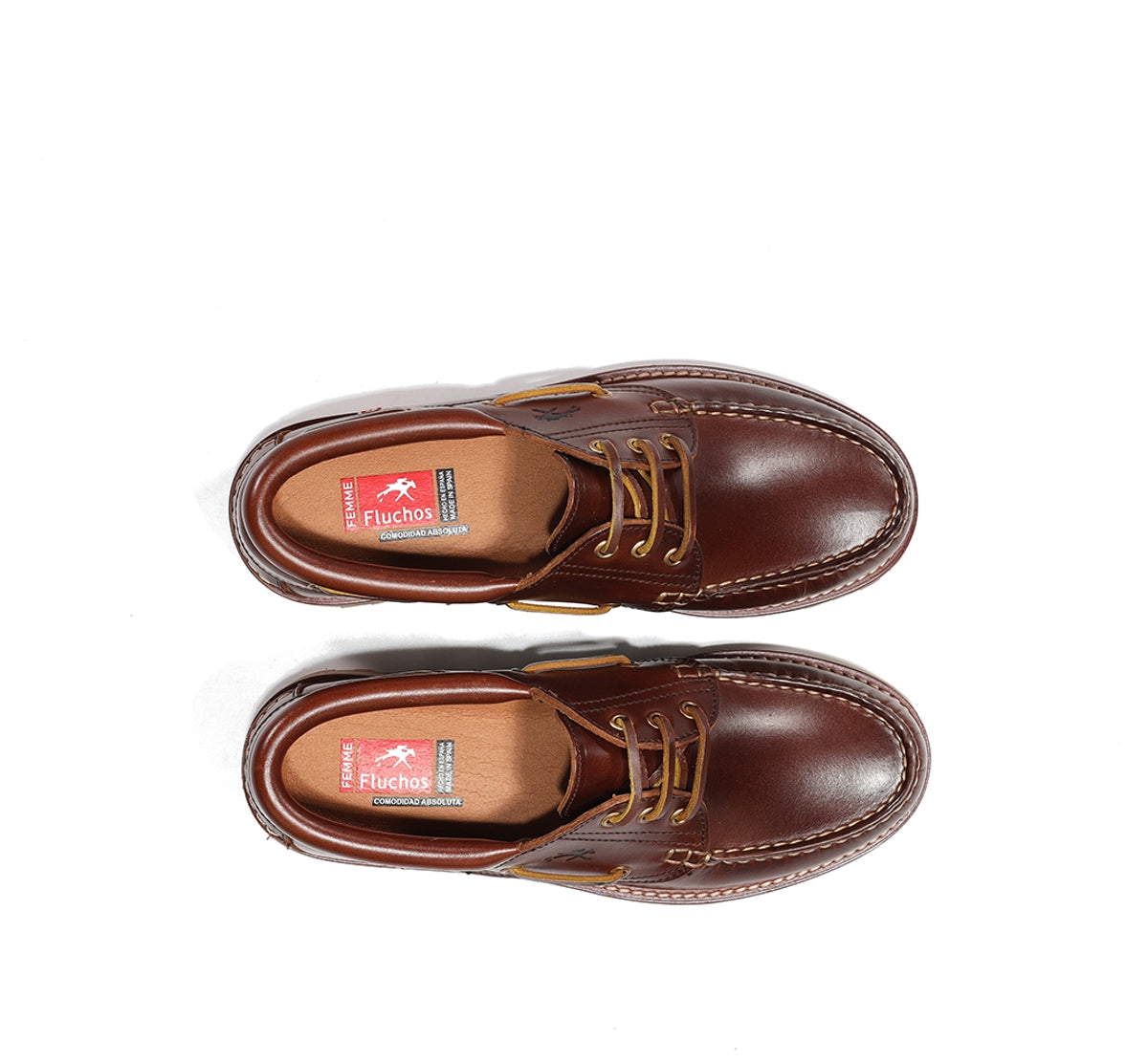 Fluchos Scott F0053 chaussure bateau marron femme