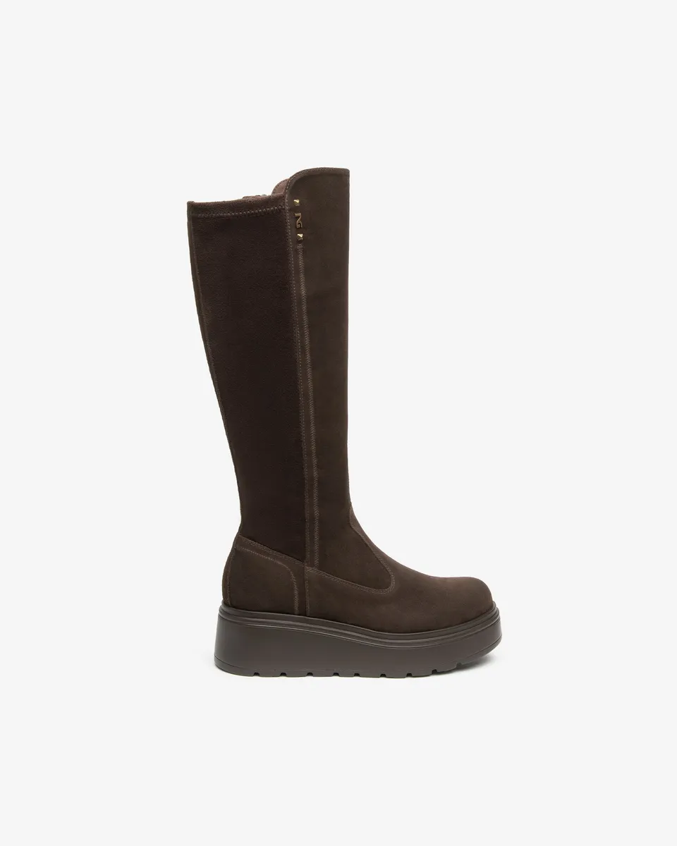 Nero Giardini Boots bottes daim femme plateforme