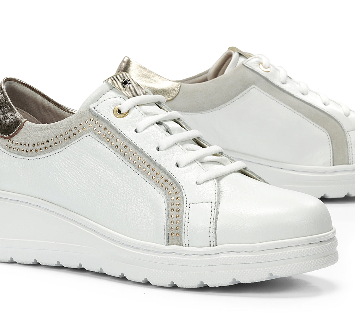 Fluchos Aqua F1997 basket femme blanche compensée