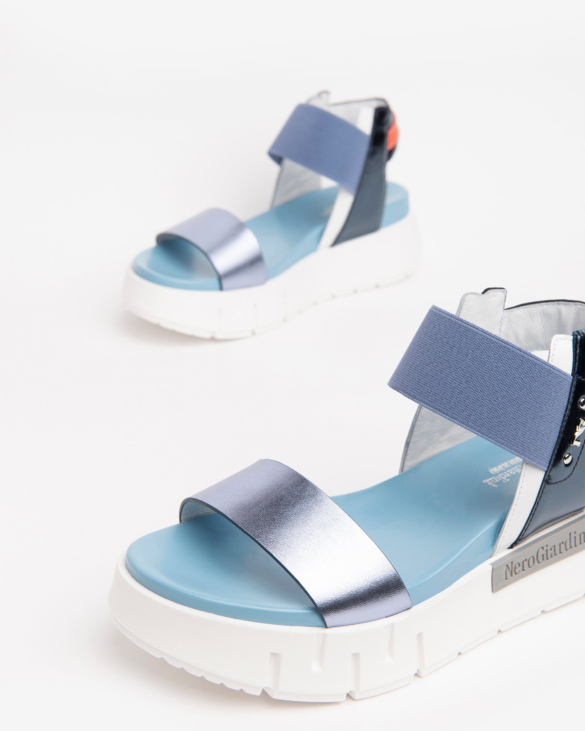 Nero Giardini Sandals sandales cuir femme compensées
