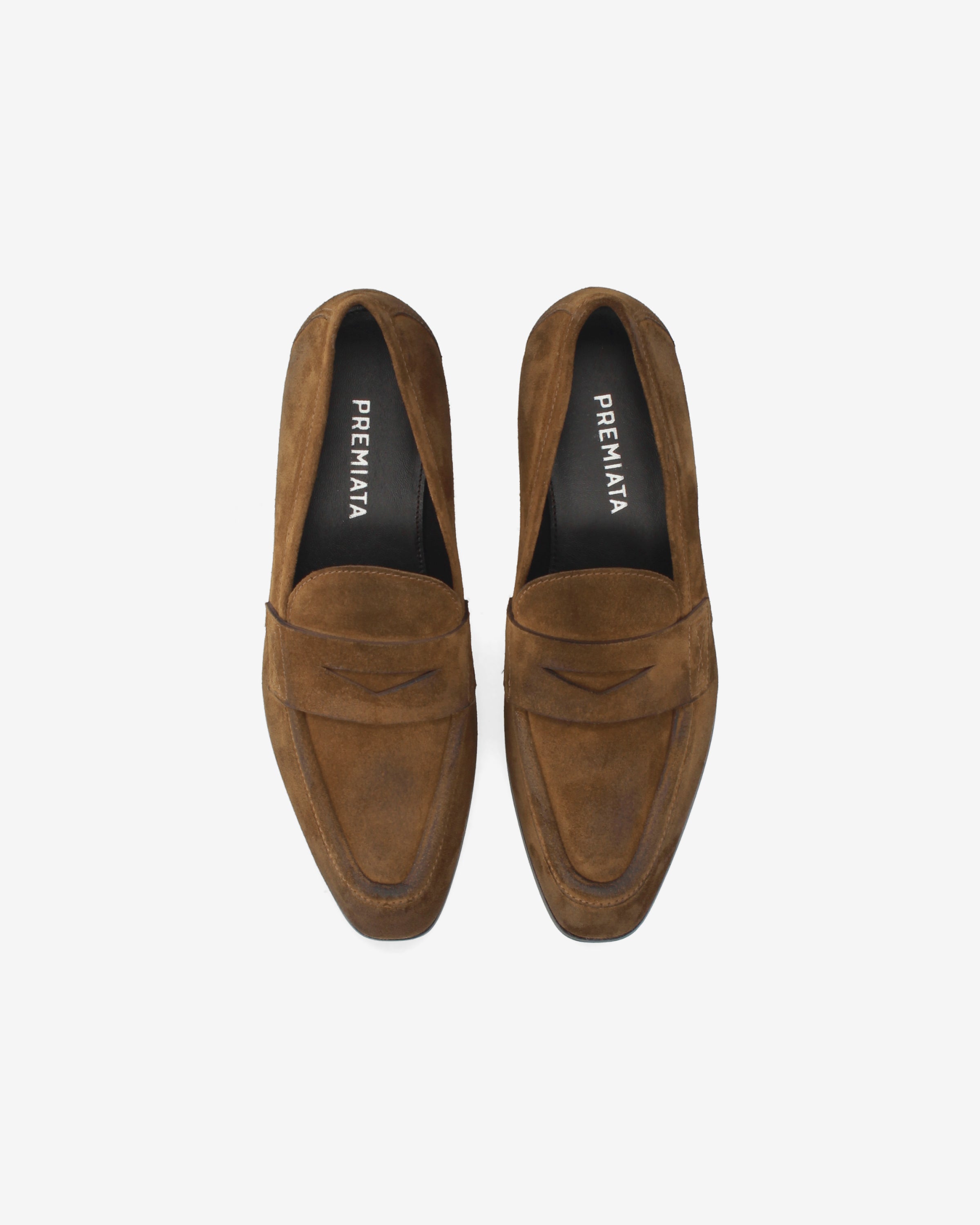 Premiata Tobacco mocassins daim tabac femme