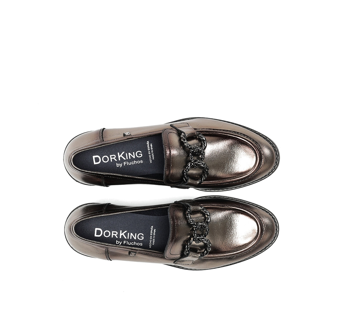 Dorking Harvard D9117 mocassins argent femme