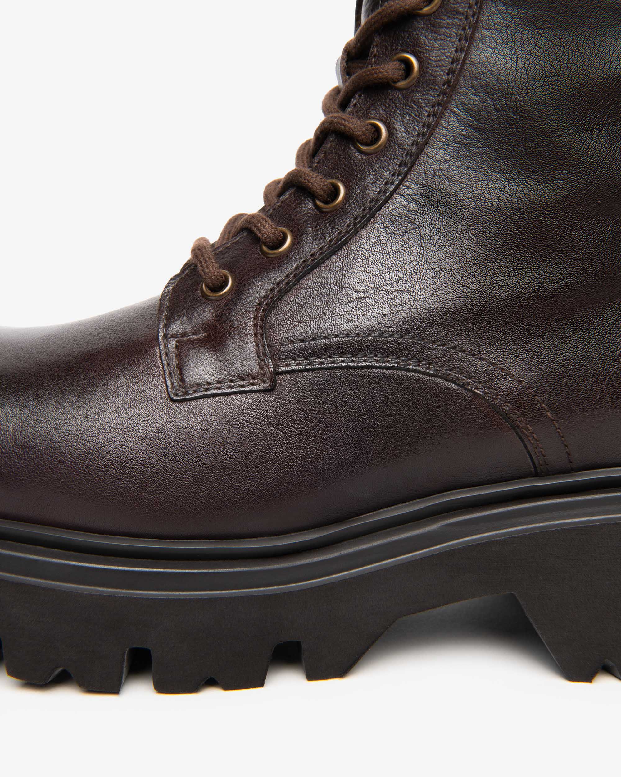 Nero Giardini Combat Boots rangers femme cuir pointure 38