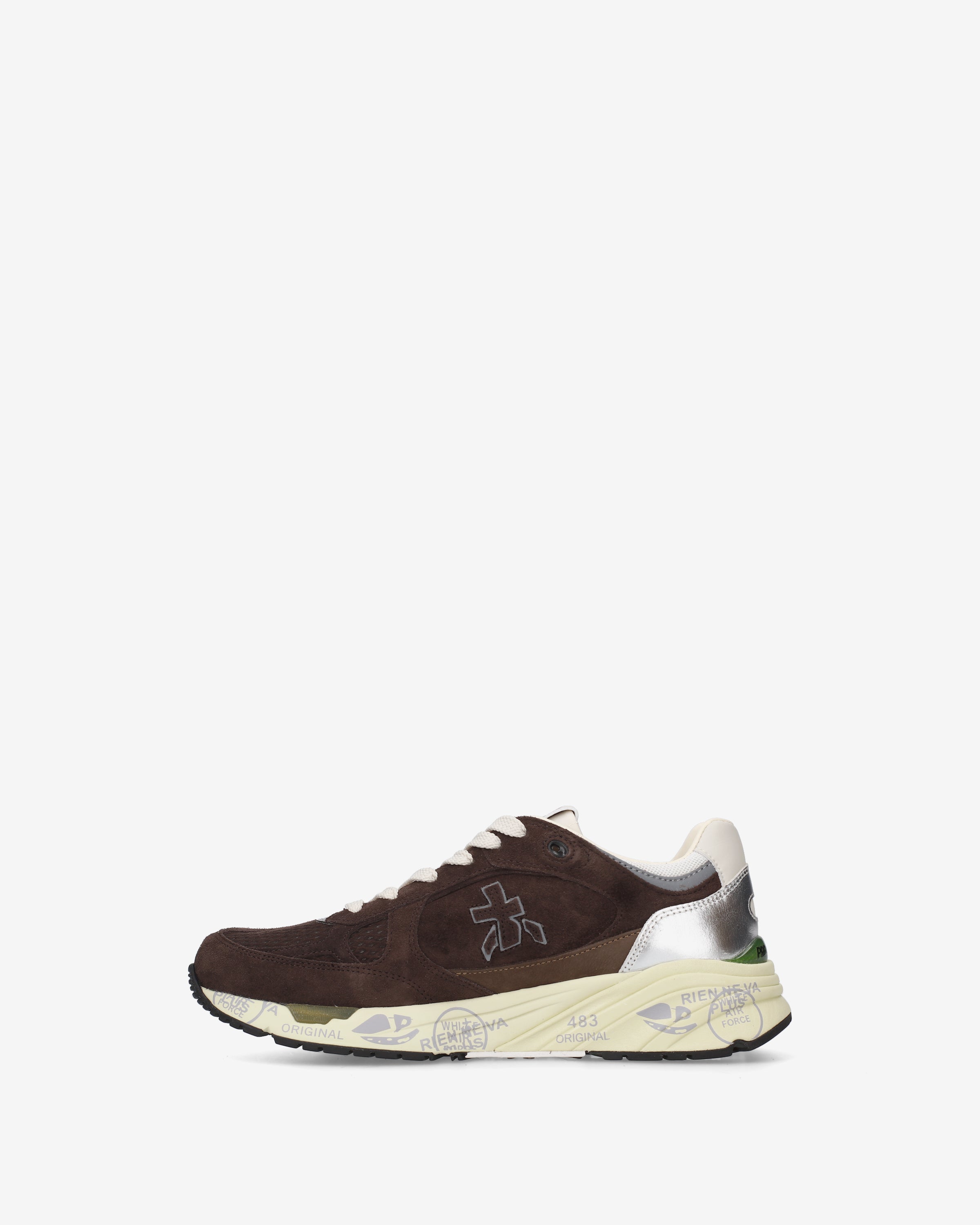 Premiata Mased 8596 baskets cuir marron femme