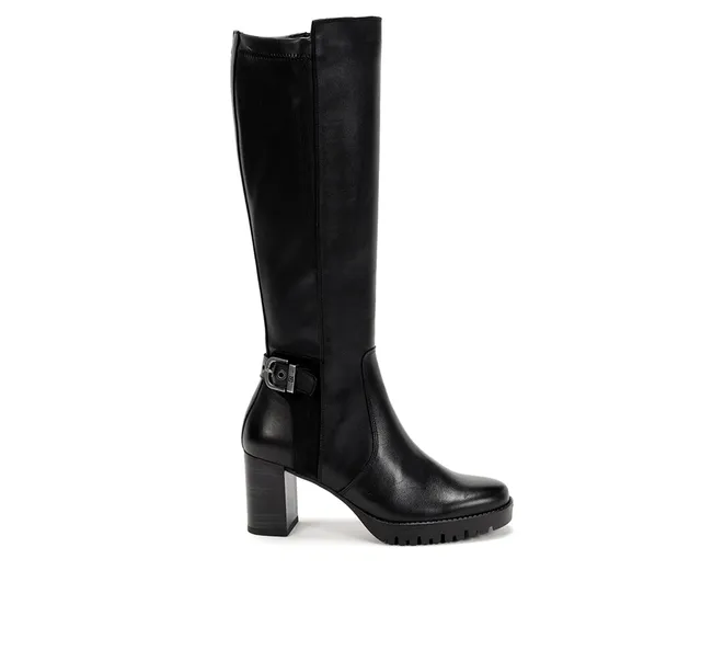 Dorking Evie D8955 Bottes Femme Noir Talon Zip
