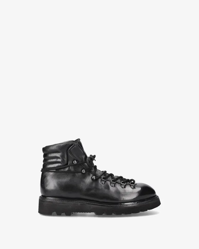Premiata Boots bottines cuir à lacets semelle Vibram