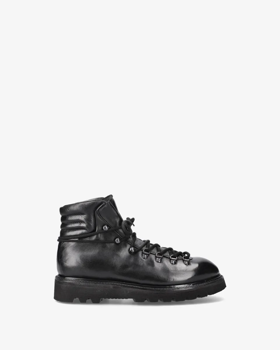 Premiata Boots bottines cuir à lacets semelle Vibram
