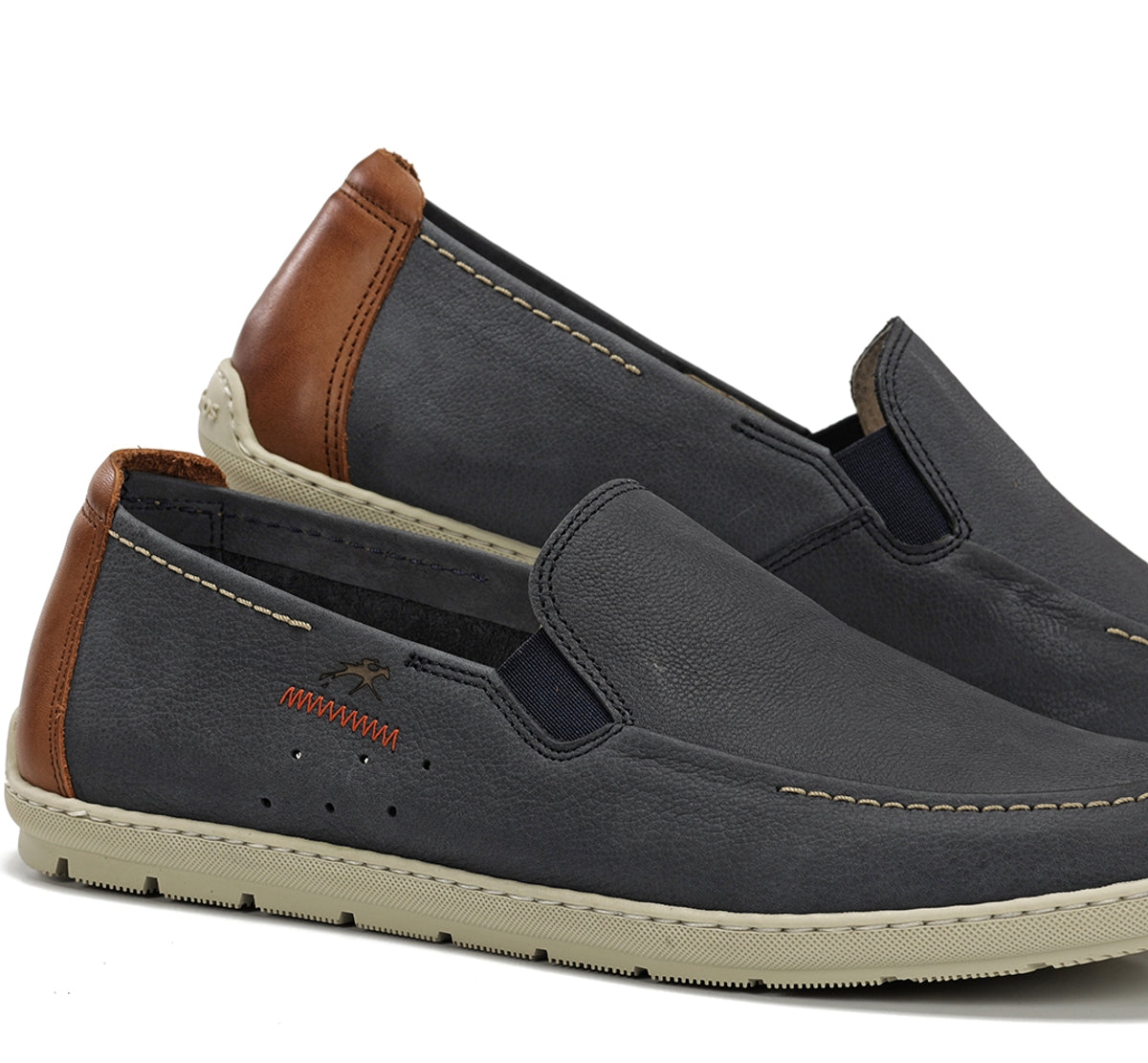 Fluchos Andy F2370 slip on homme bleu confort