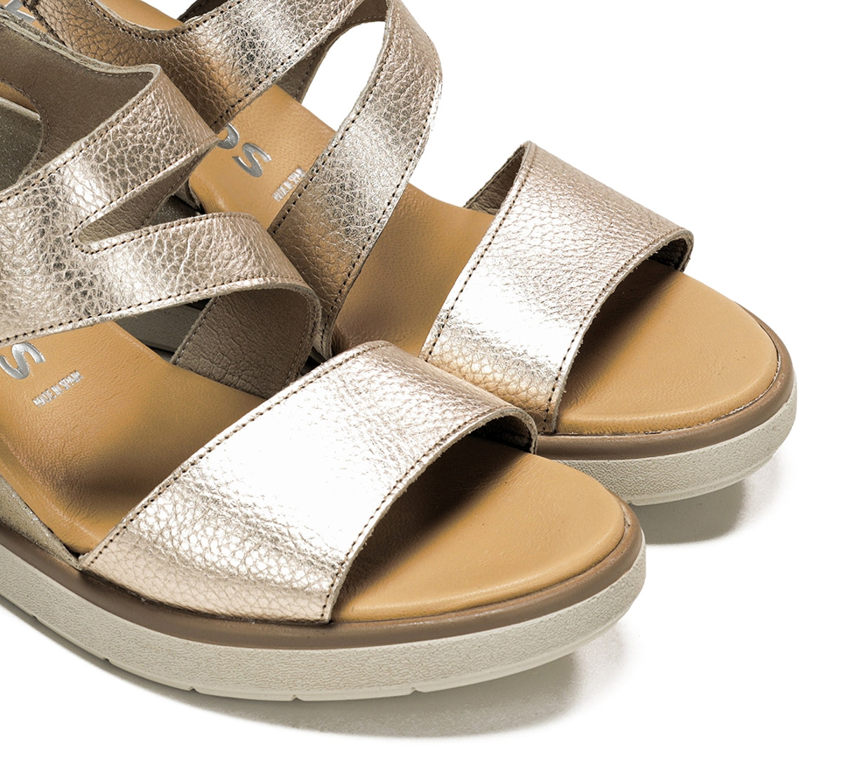 Fluchos Smash F1973 sandales compensées doré femme