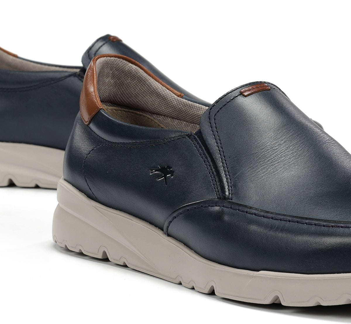 Fluchos Daryl F1458 Slip On Bleu Sans Lacets