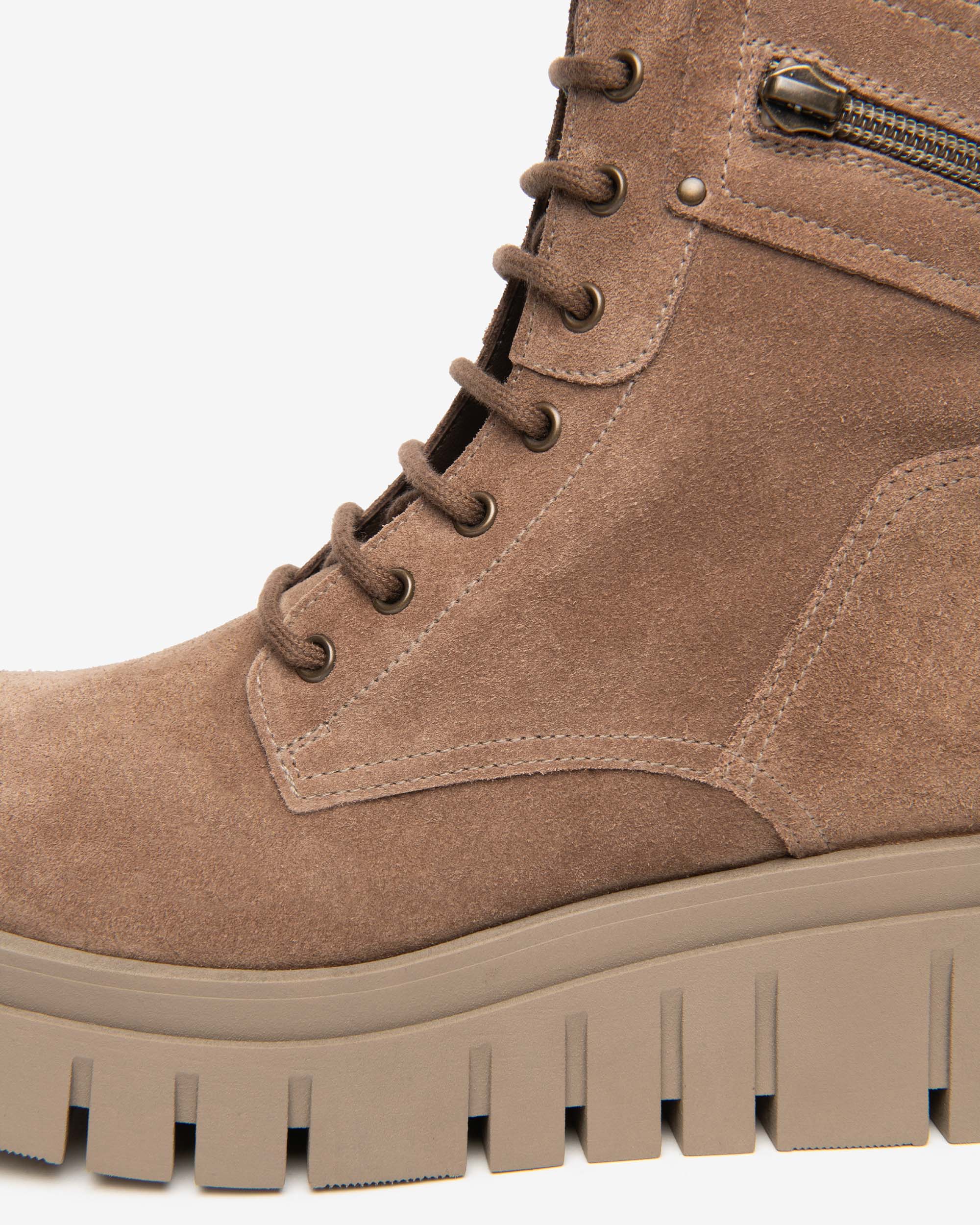 Nero Giardini Combat Boots rangers femme daim plateforme