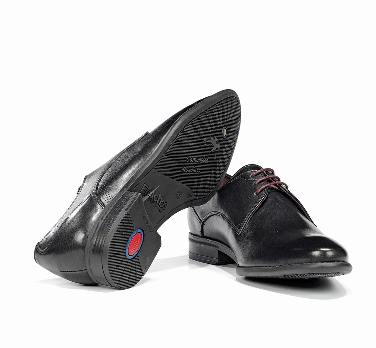 Fluchos Alex 9204 chaussures homme noir cuir