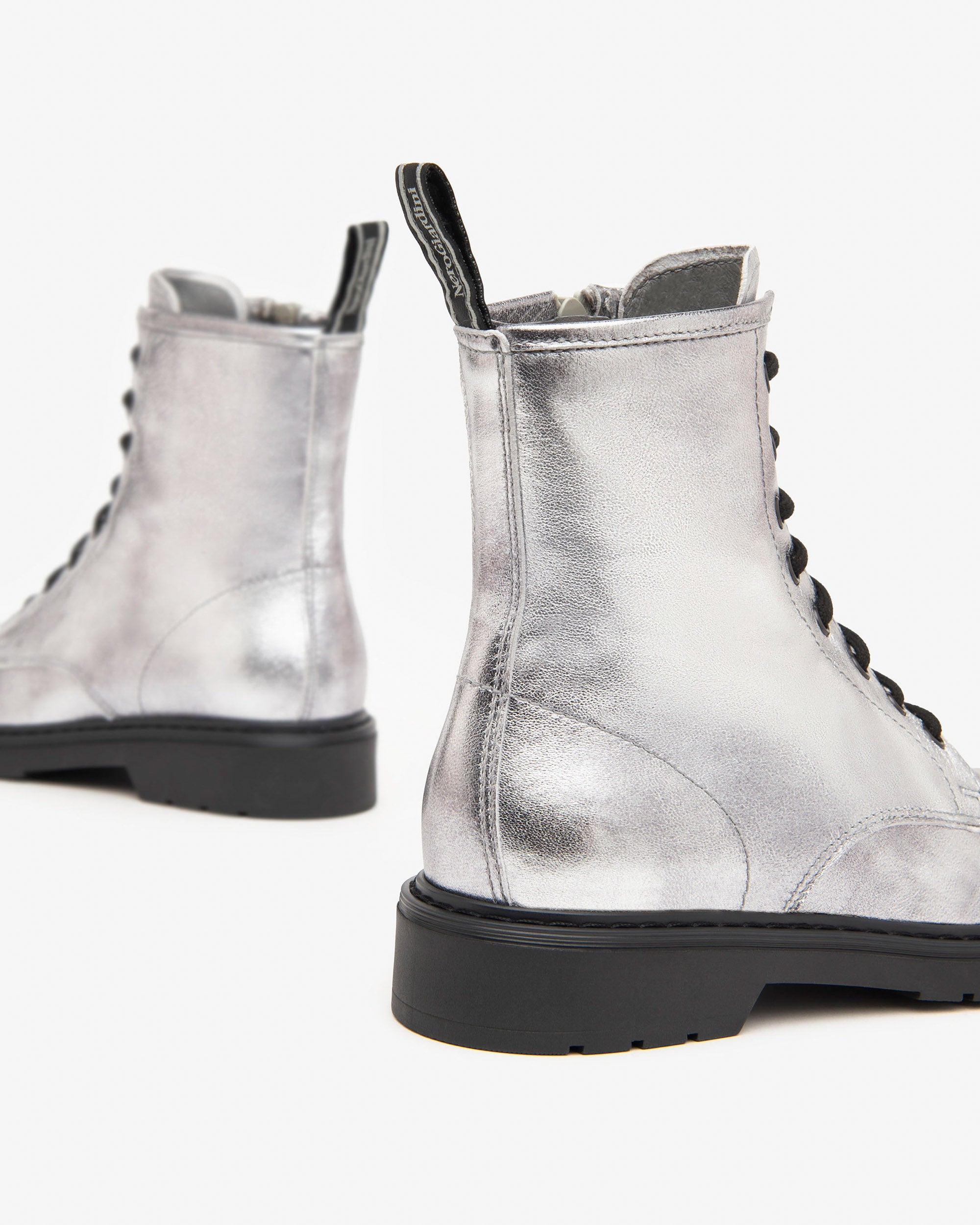 Nero Giardini Combat Boots rangers femme cuir lacets