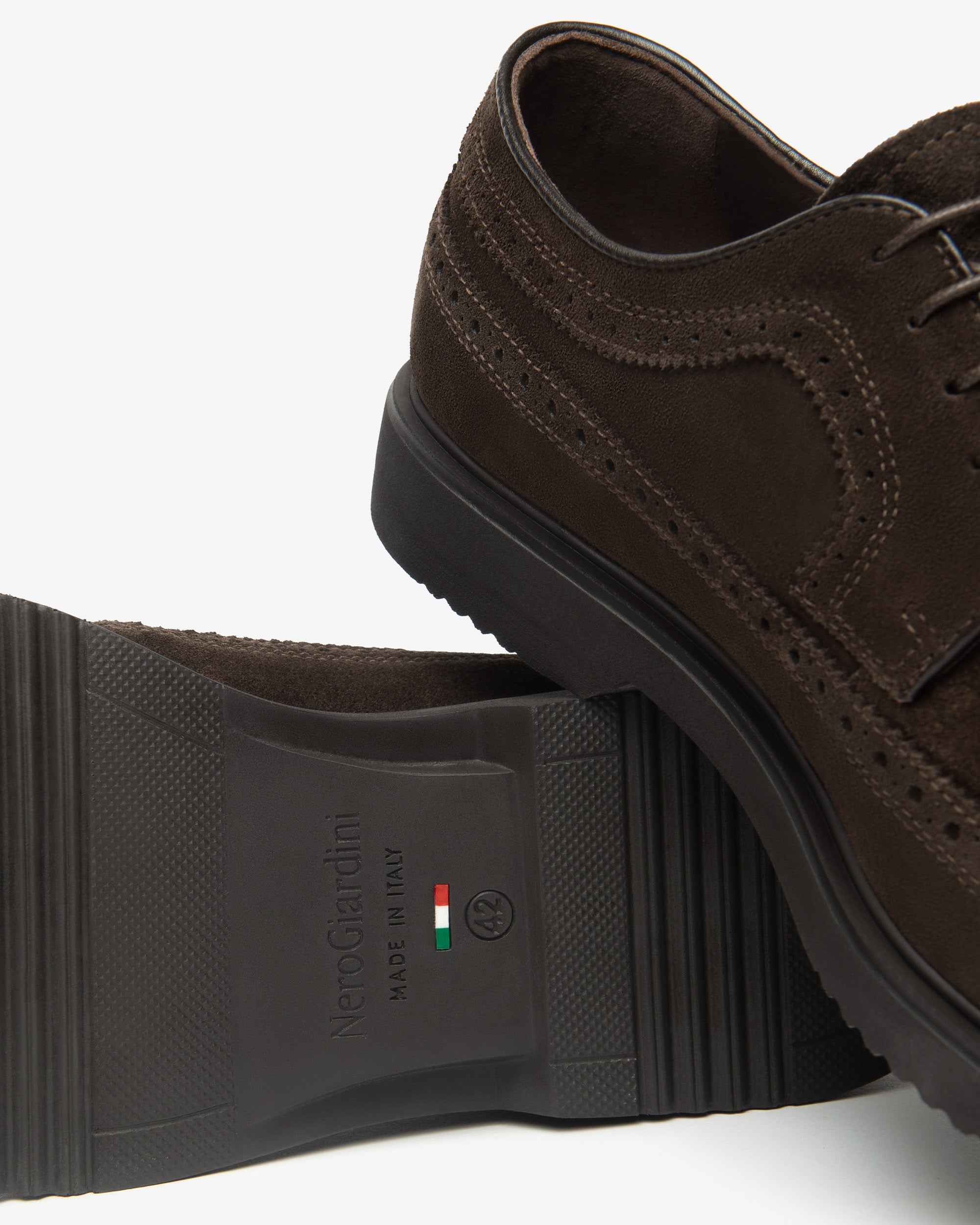 Nero Giardini Derby chaussures homme daim lacets
