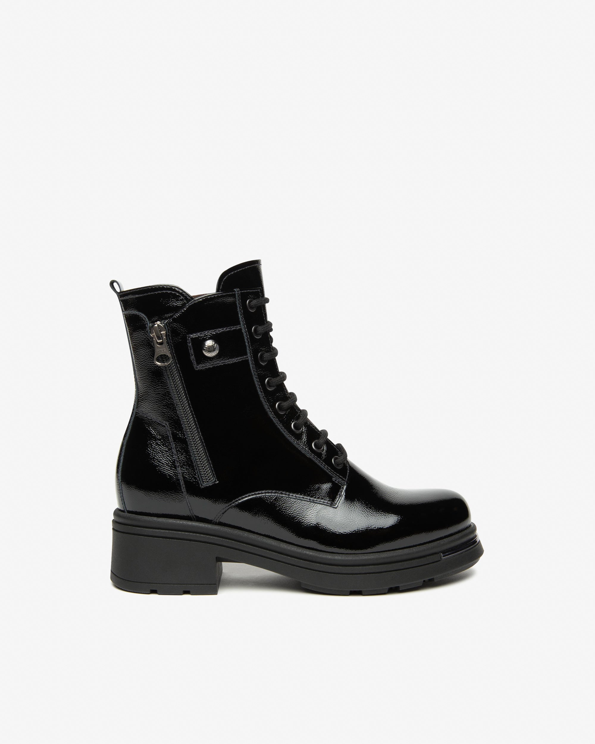 Nero Giardini Combat Boots bottines vernis femme hiver