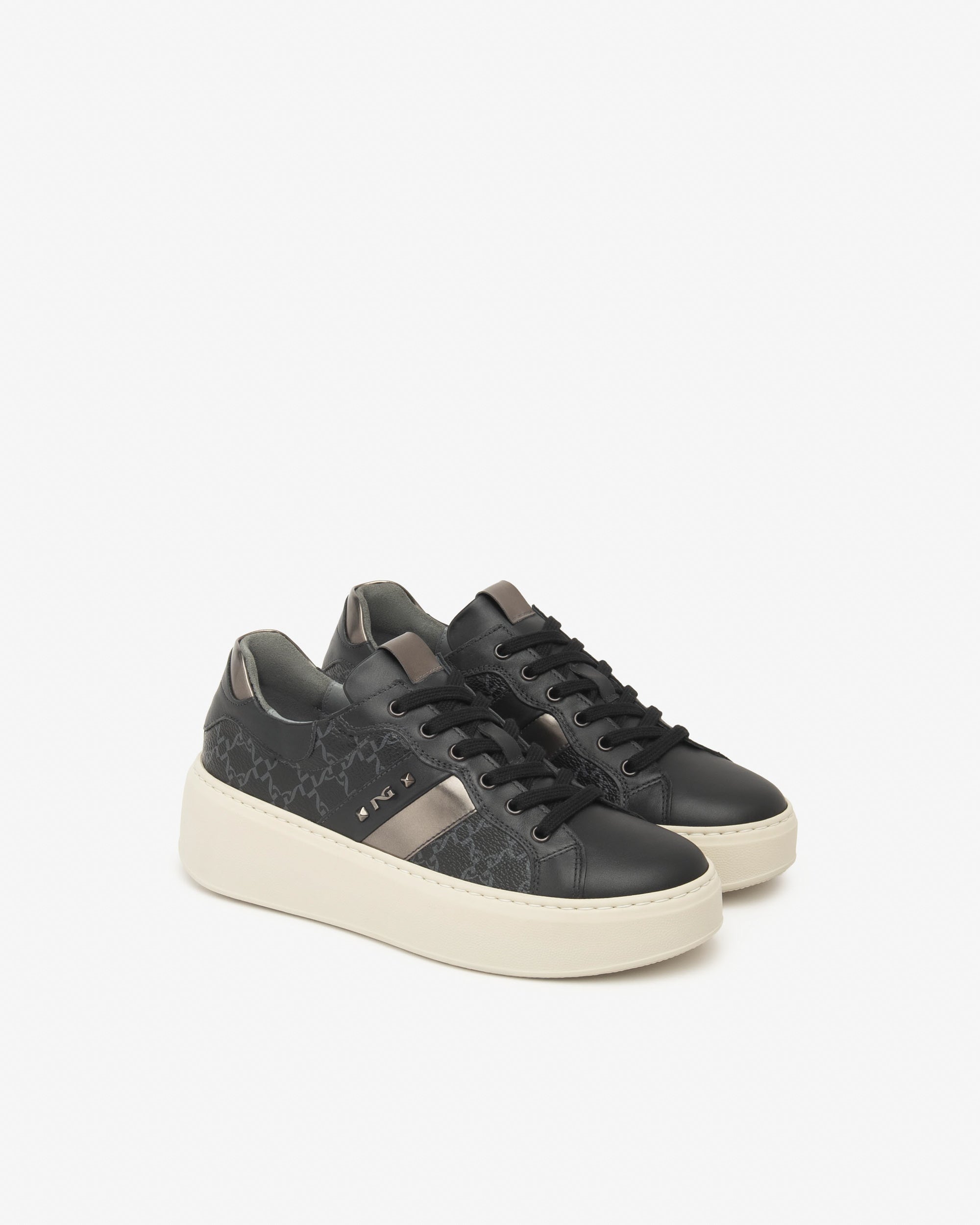 Nero Giardini Sneakers basket femme cuir daim 35-41