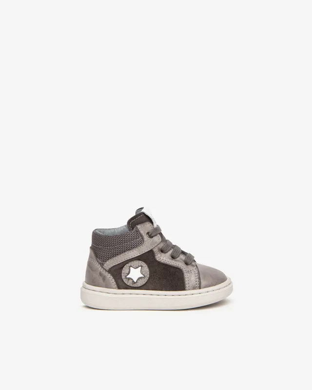 Nero Giardini Sneakers baskets garçon cuir daim zip