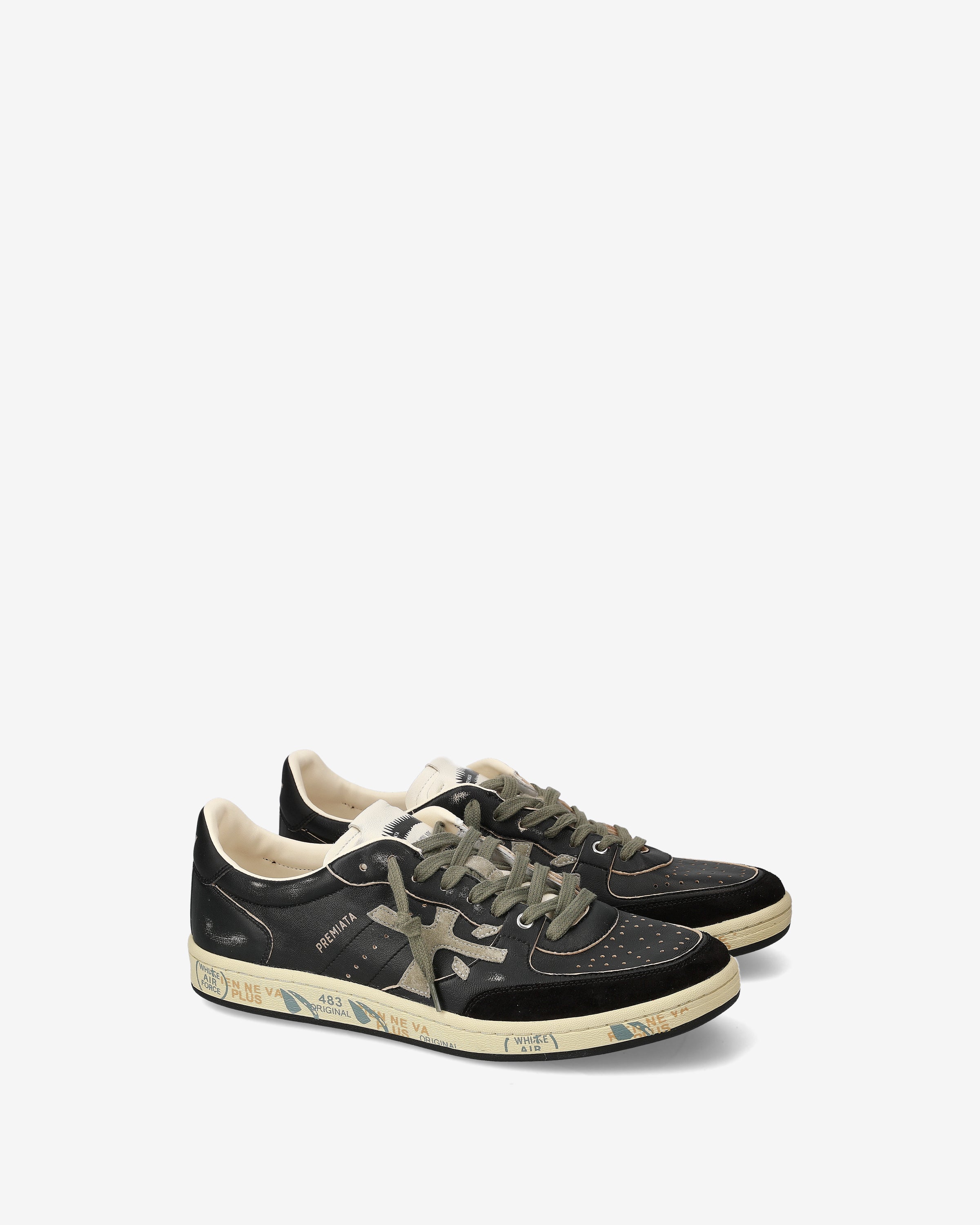 Premiata Bskt Clay 6909 baskets noires homme