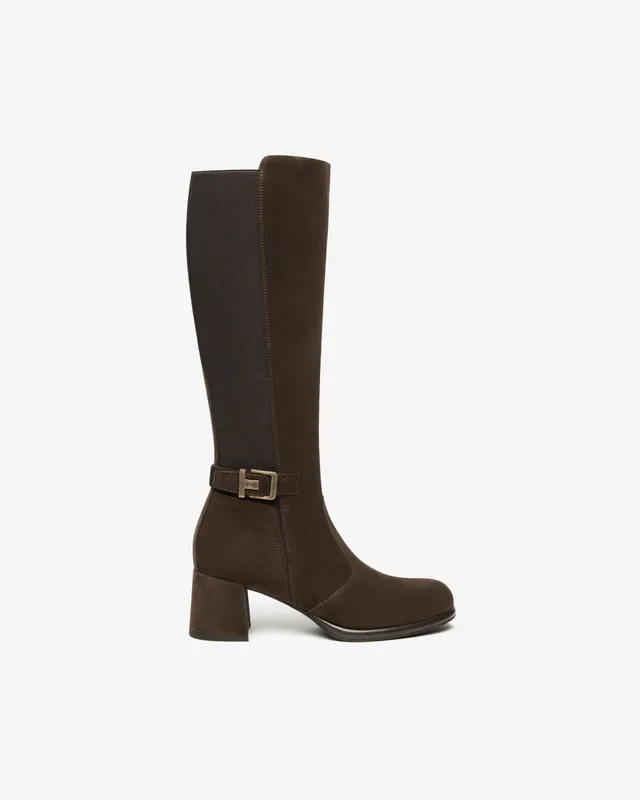 Nero Giardini Boots bottes femme daim tissu hiver