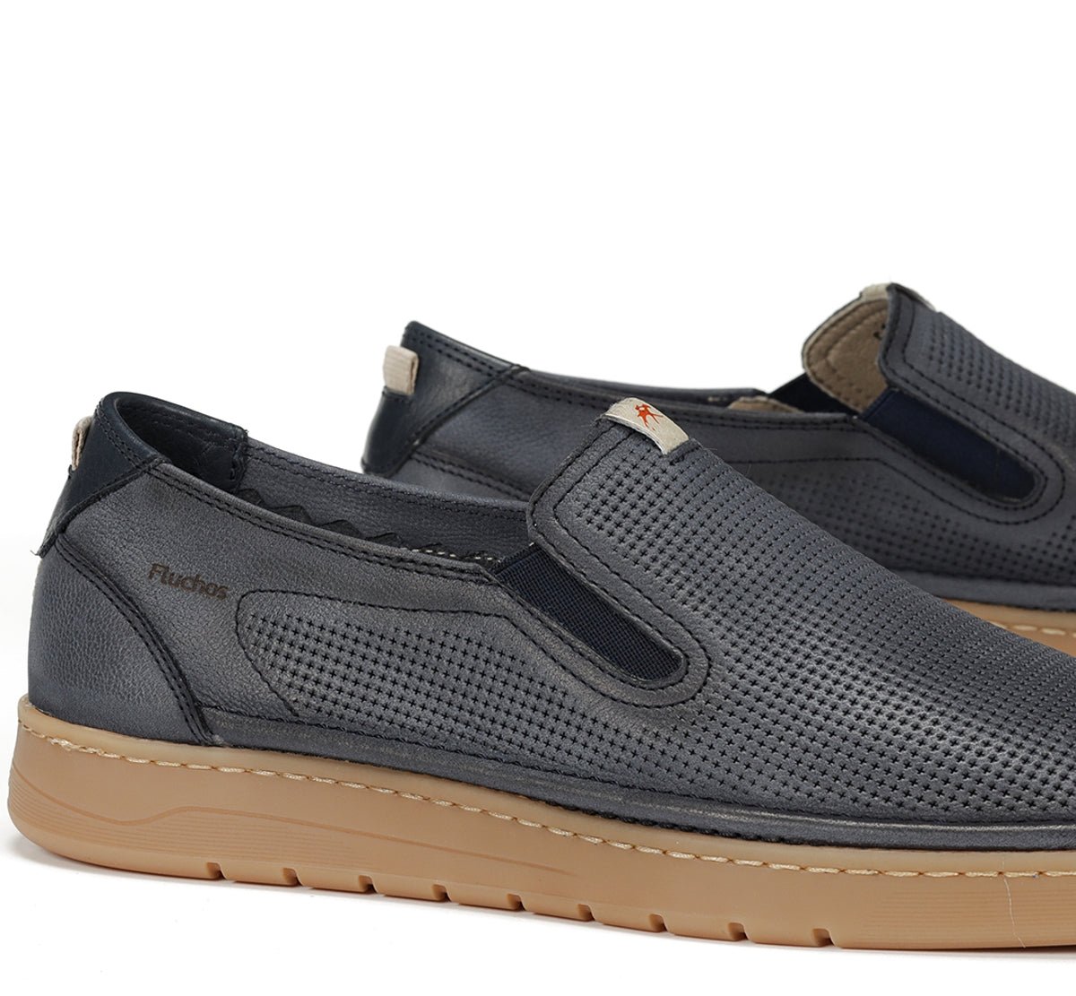 Fluchos Leo F1946 slip on homme bleu léger