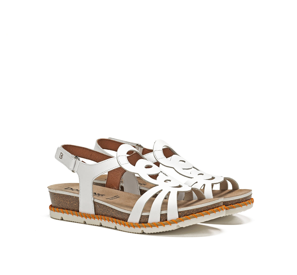 Dorking Sport D9322 sandales blanc femme velcro