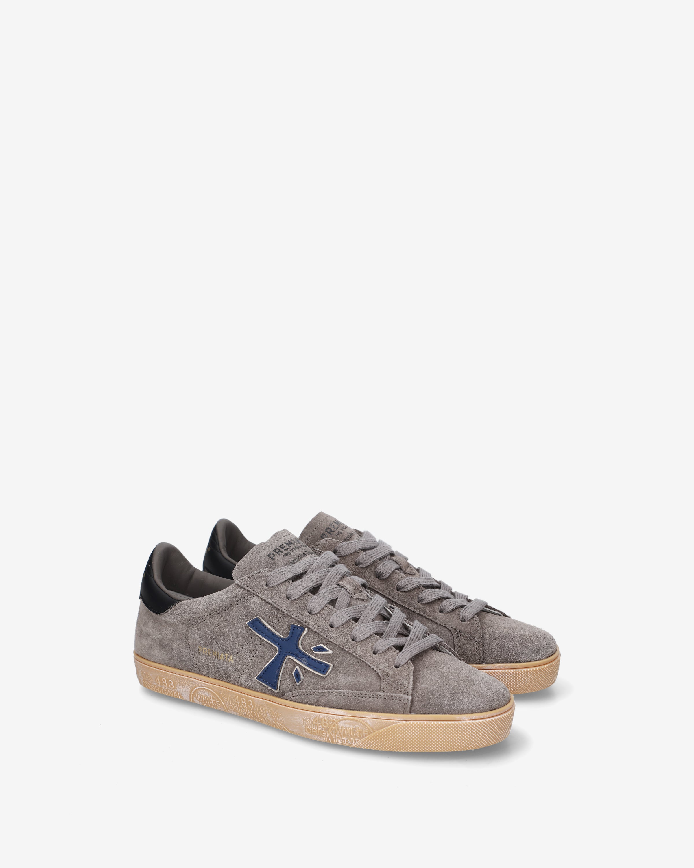 Premiata Steven 8475 sneakers grises daim cuir