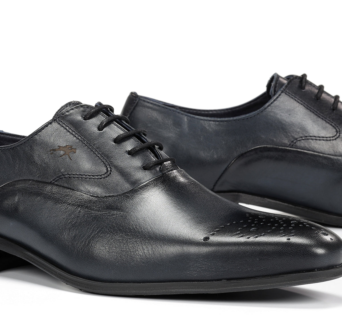Fluchos Cesar F0404 derby bleu cuir homme