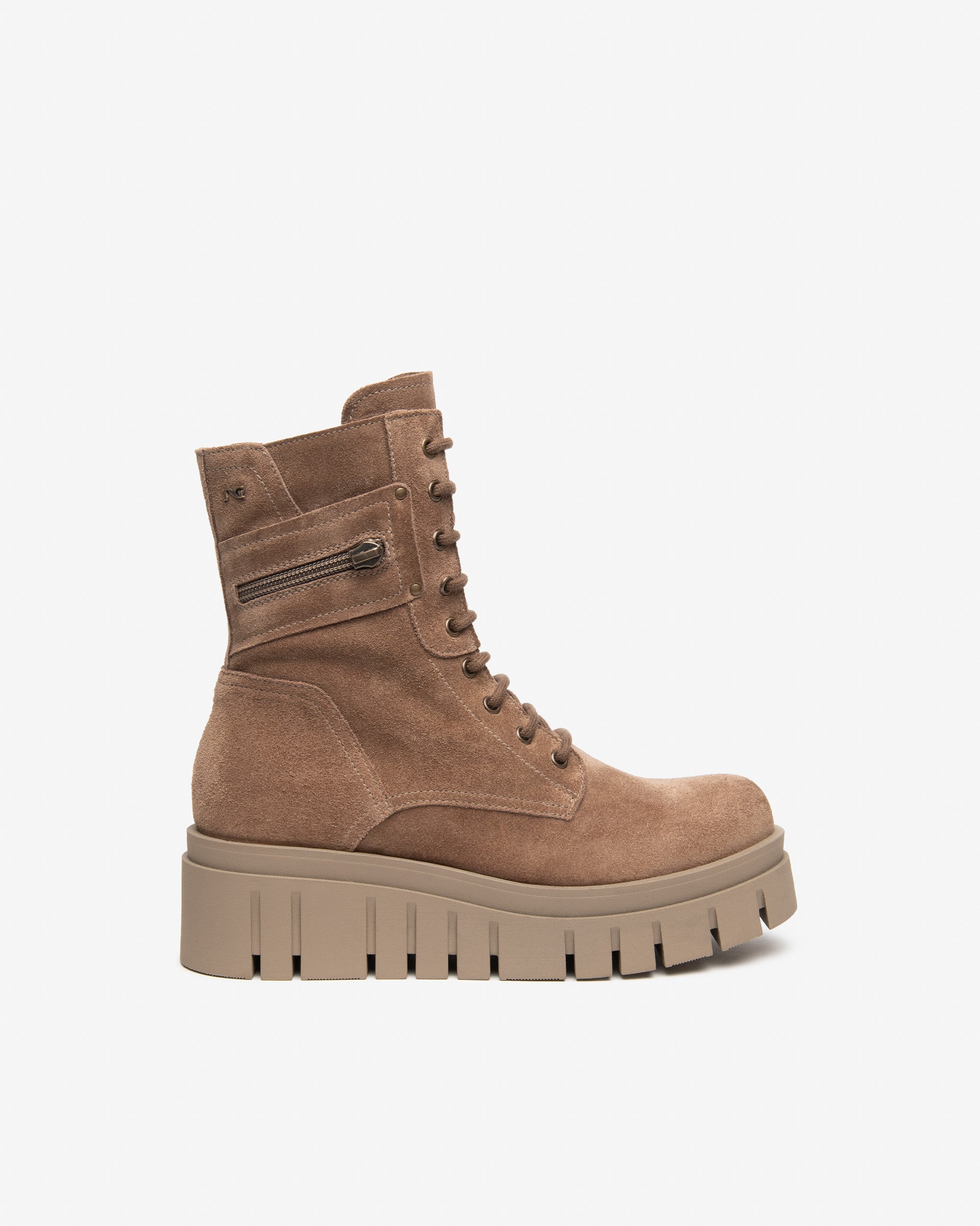 Nero Giardini Combat Boots rangers femme daim plateforme