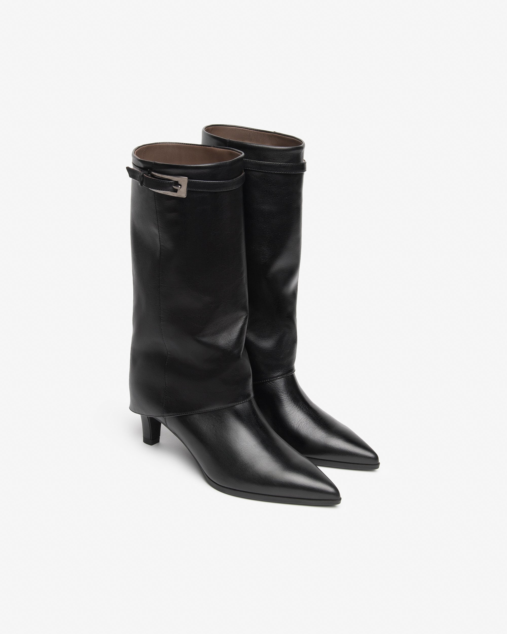 Nero Giardini Boots bottes cuir femme talon 55 mm 38