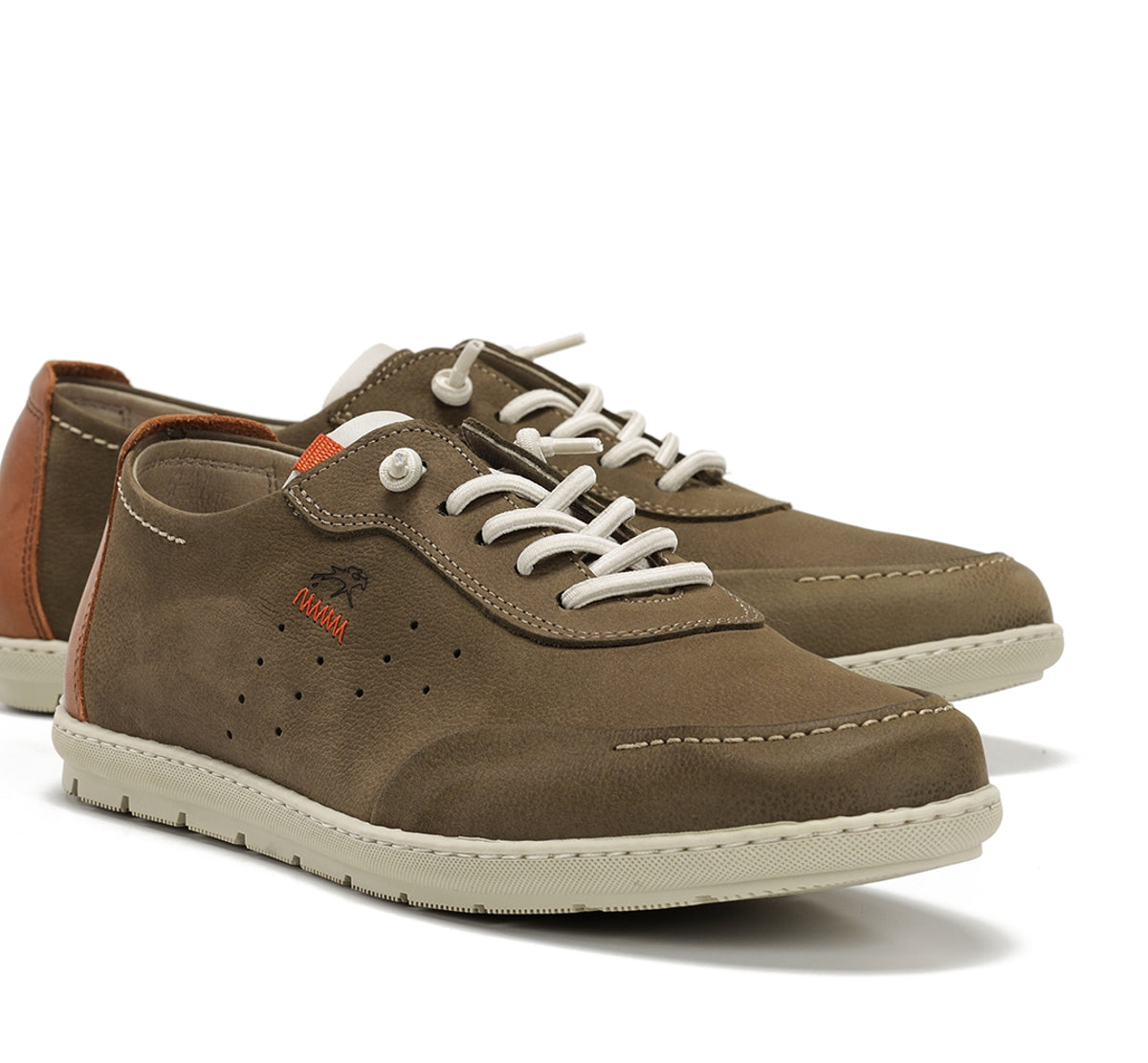 Fluchos Andy F2372 baskets homme vert cuir