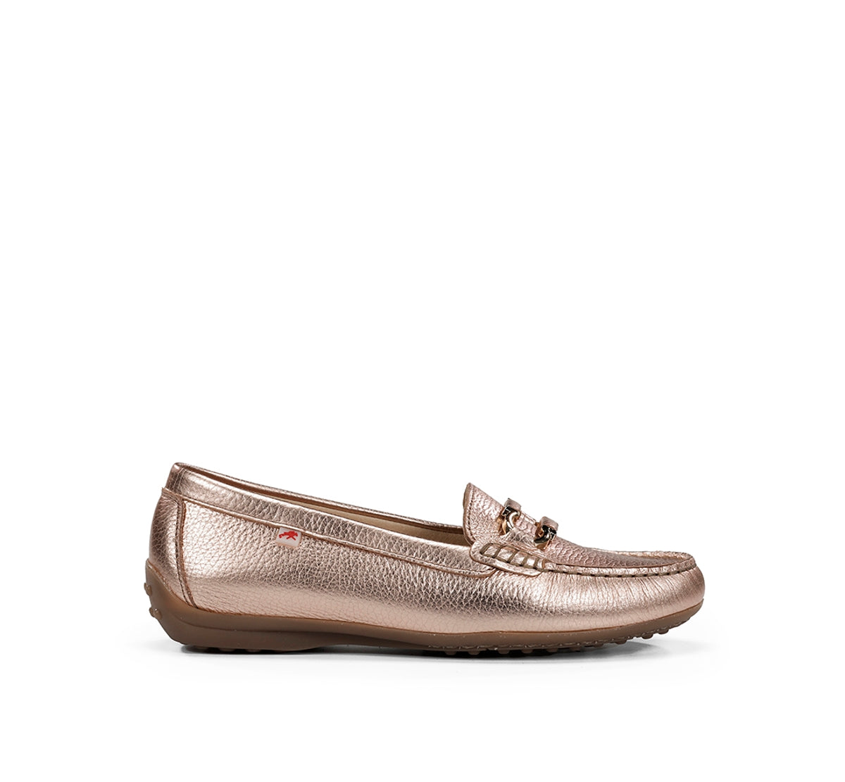 Fluchos Bruni F2156 mocassins femme nude cuir