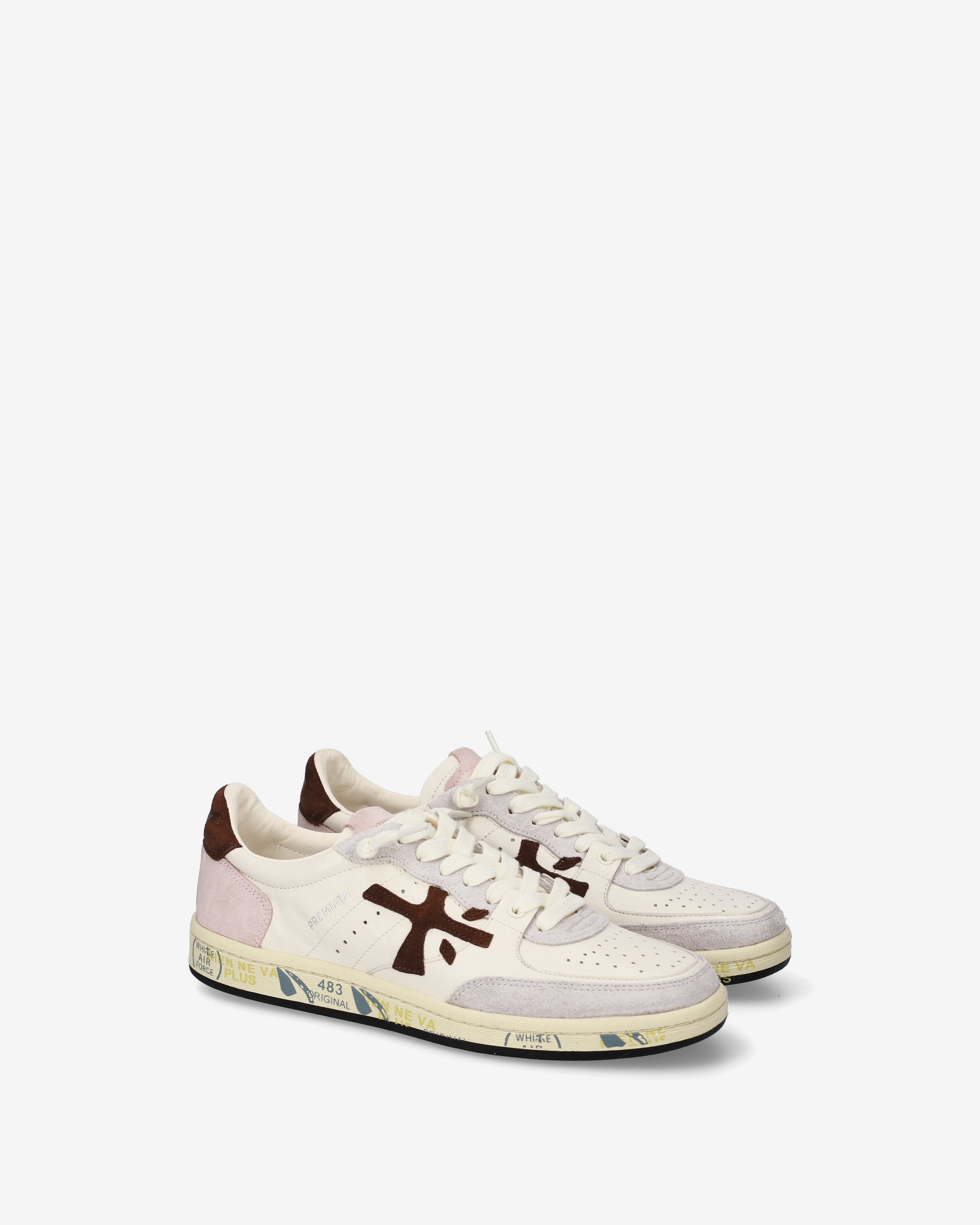 Premiata Bskt Clayd 8284 sneakers cuir blanc femme