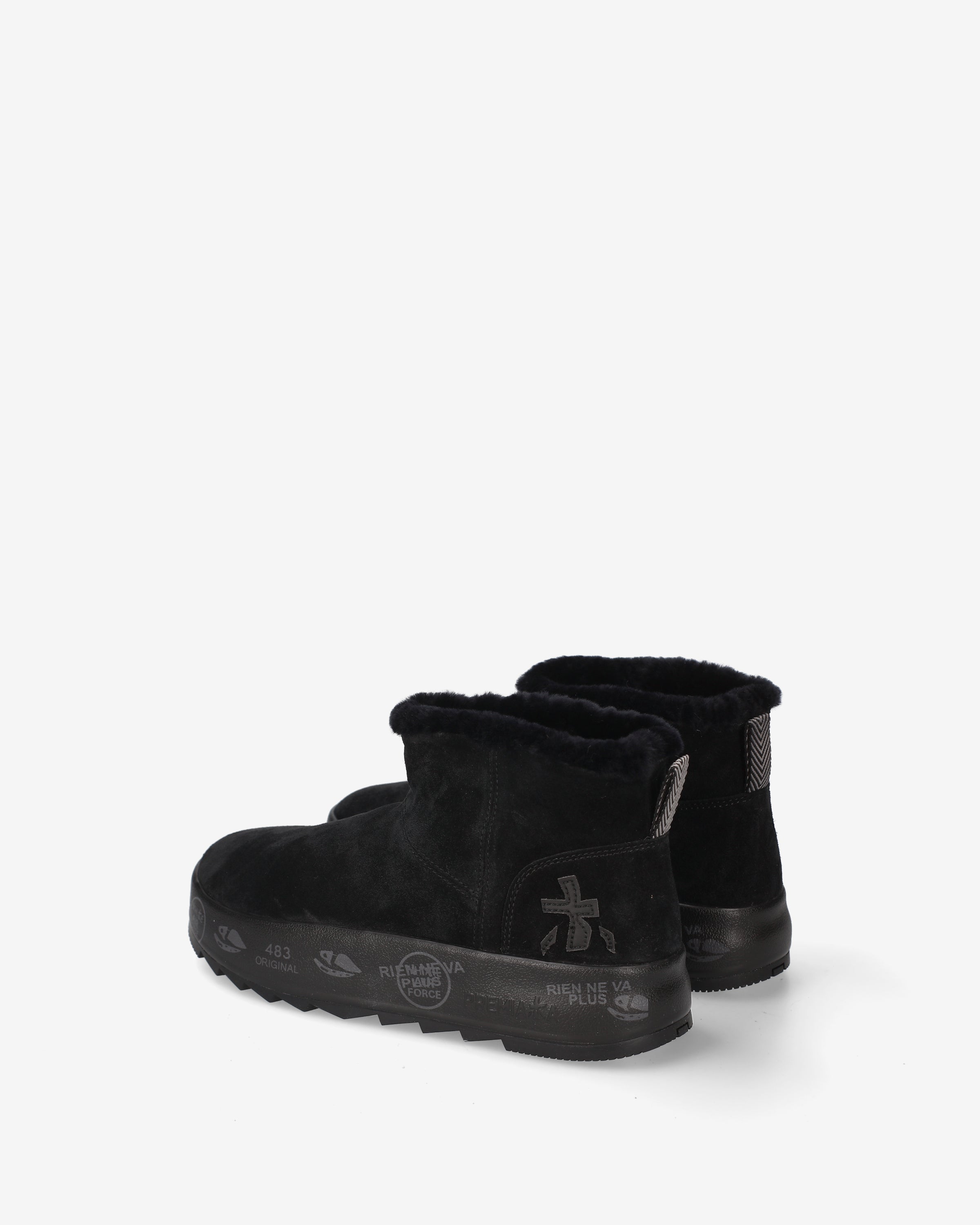 Premiata NewPuffyd 8703m baskets noir daim femme
