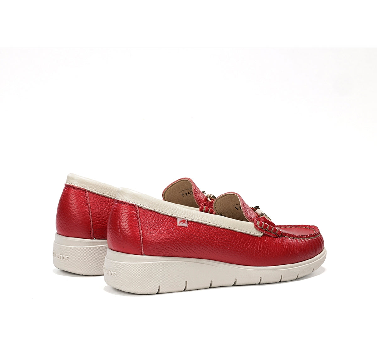 Fluchos Fluvia F2421 mocassin rouge femme cuir