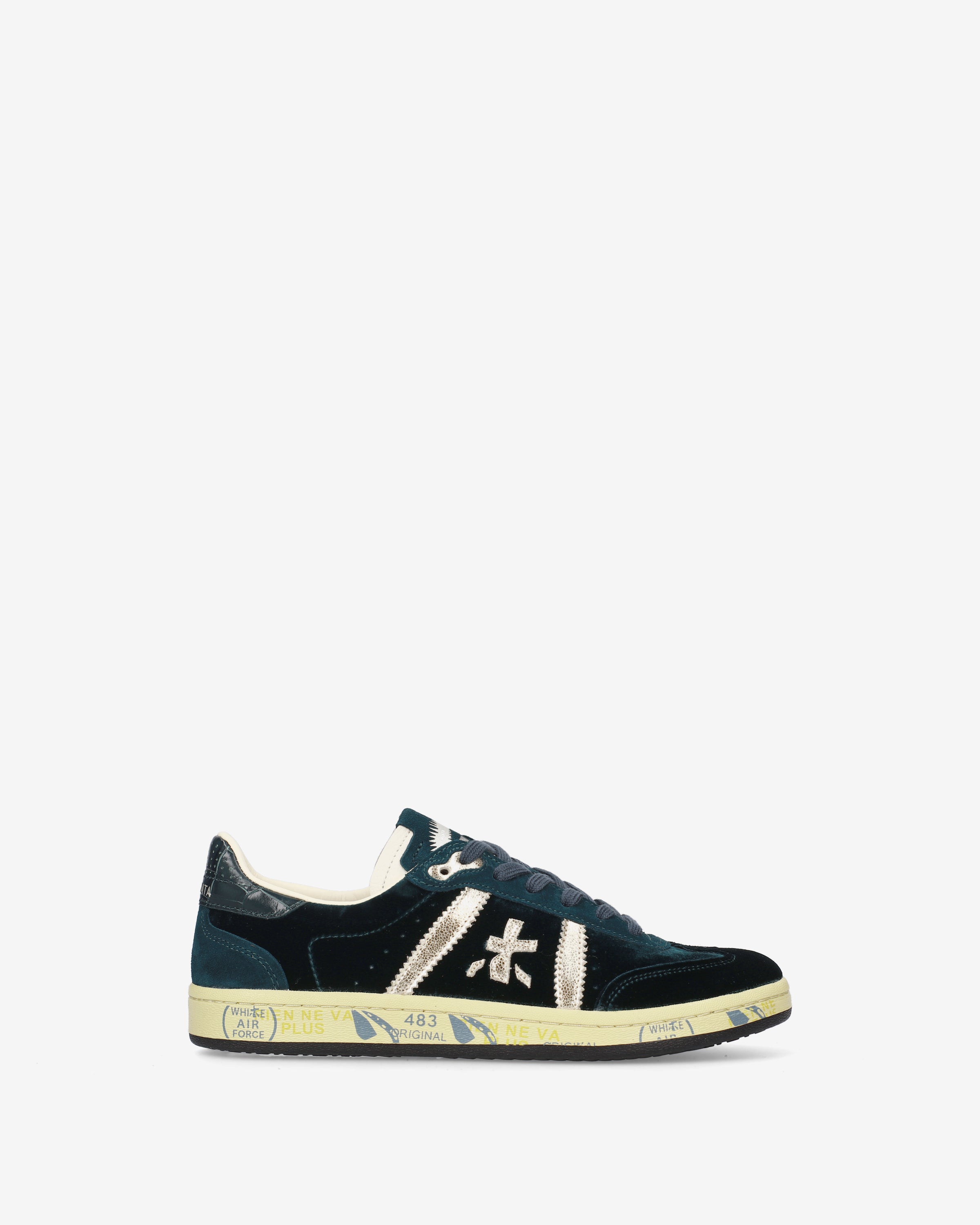 Premiata Bonnied 8581 baskets bleu velours femme