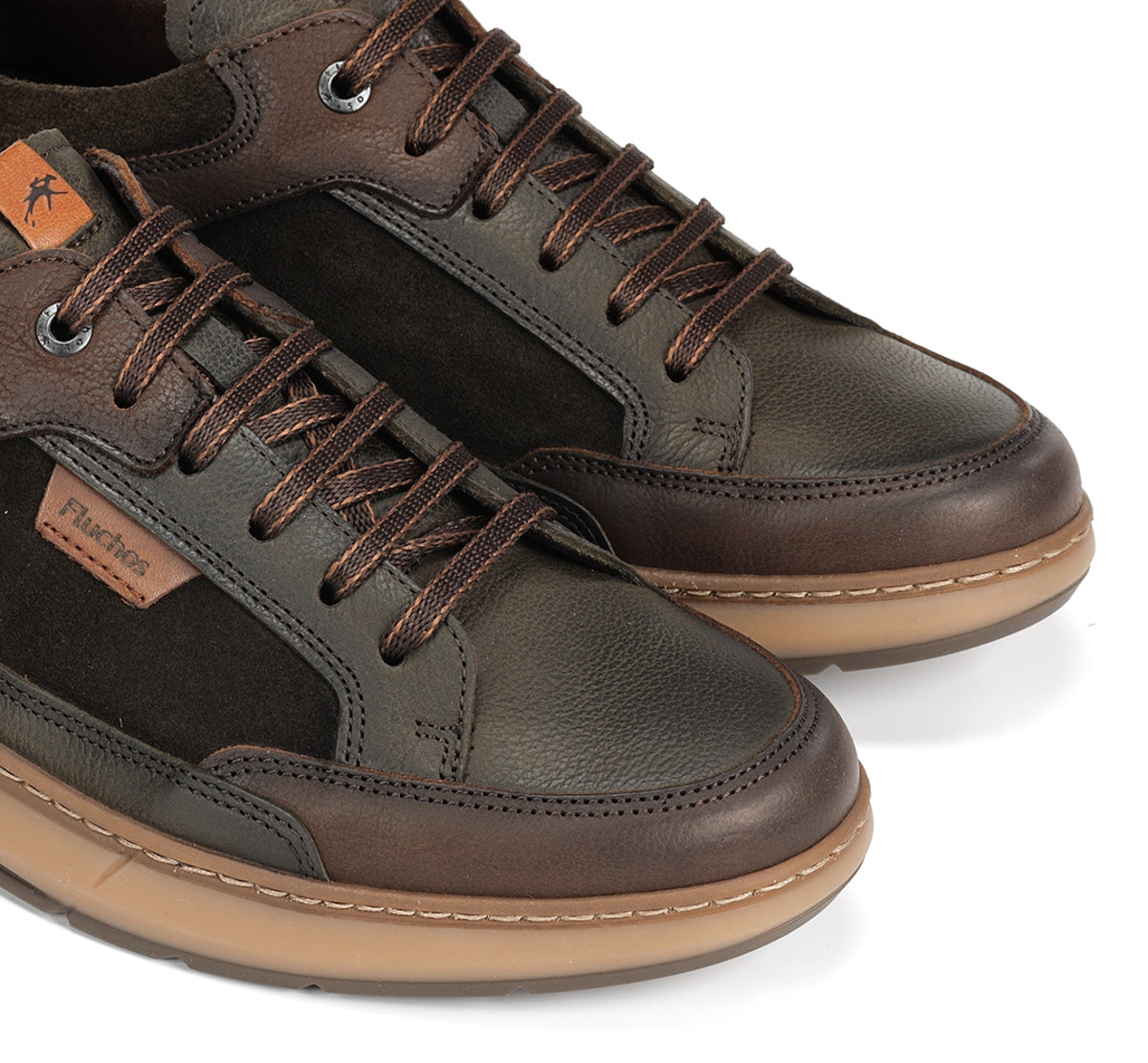 Fluchos Jeff F2279 baskets homme vert à lacets