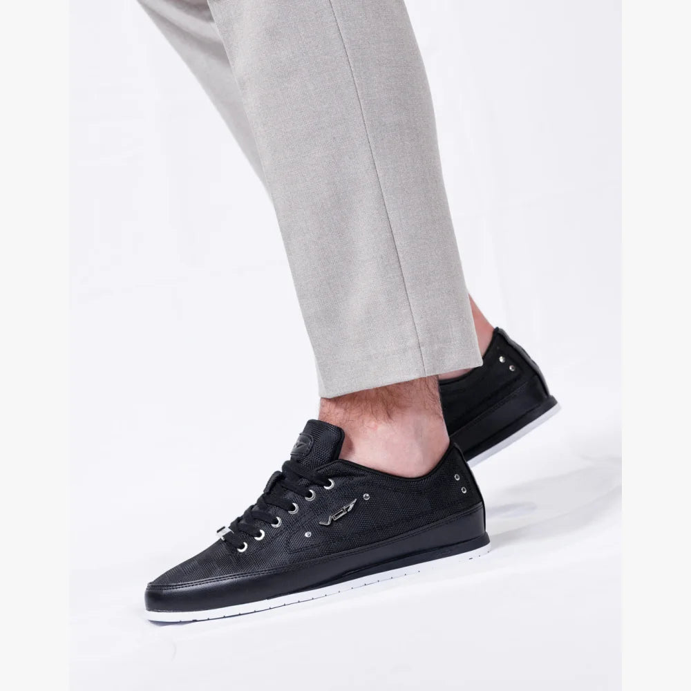 VO7 Yacht Square Black Sneaker Noire Damier Homme