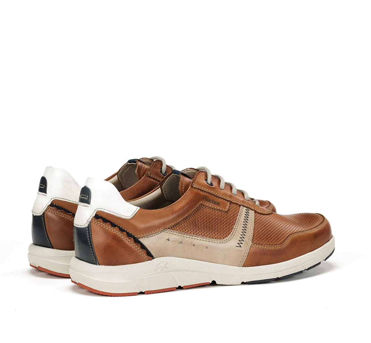 Fluchos Kai F1991 baskets homme marron cuir large