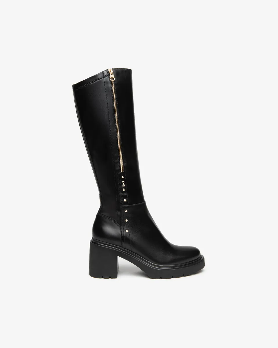 Nero Giardini Boots bottes cuir femme talon 85 mm