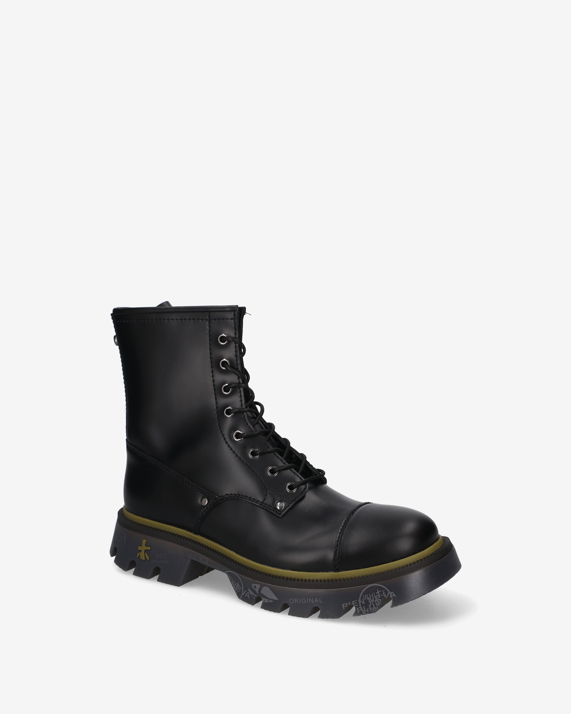 Premiata Clapham 519 baskets noir cuir homme