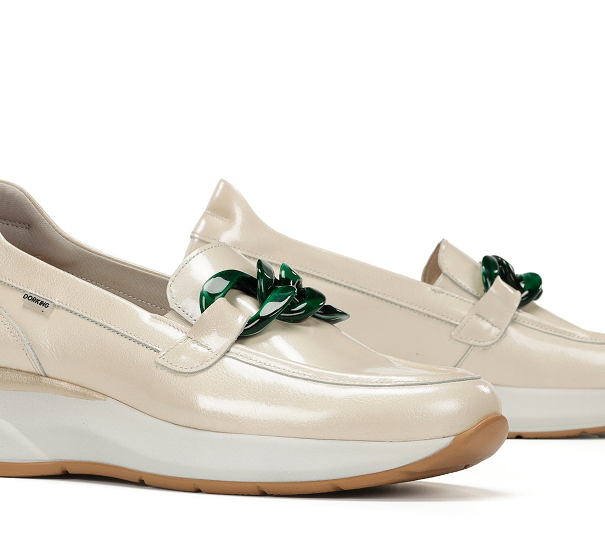 Dorking Flix D9671 mocassins femme taupe confort