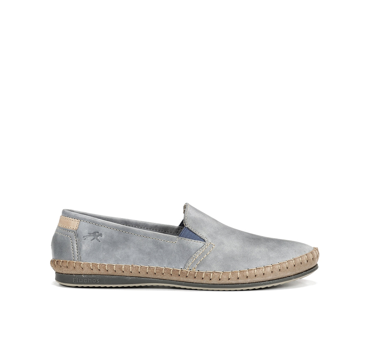 Fluchos Bahamas 8264 Slip On Bleu Homme Mocassins