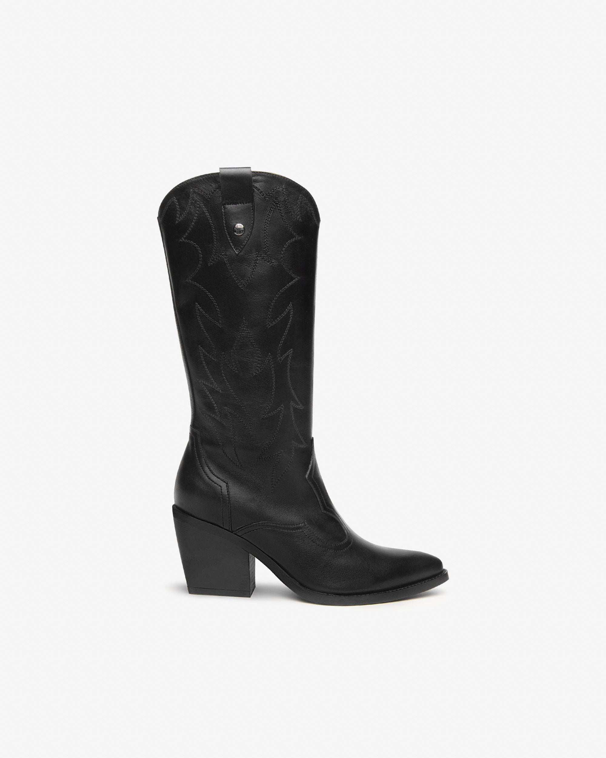 Nero Giardini Boots bottes cuir femme talon western 75 mm
